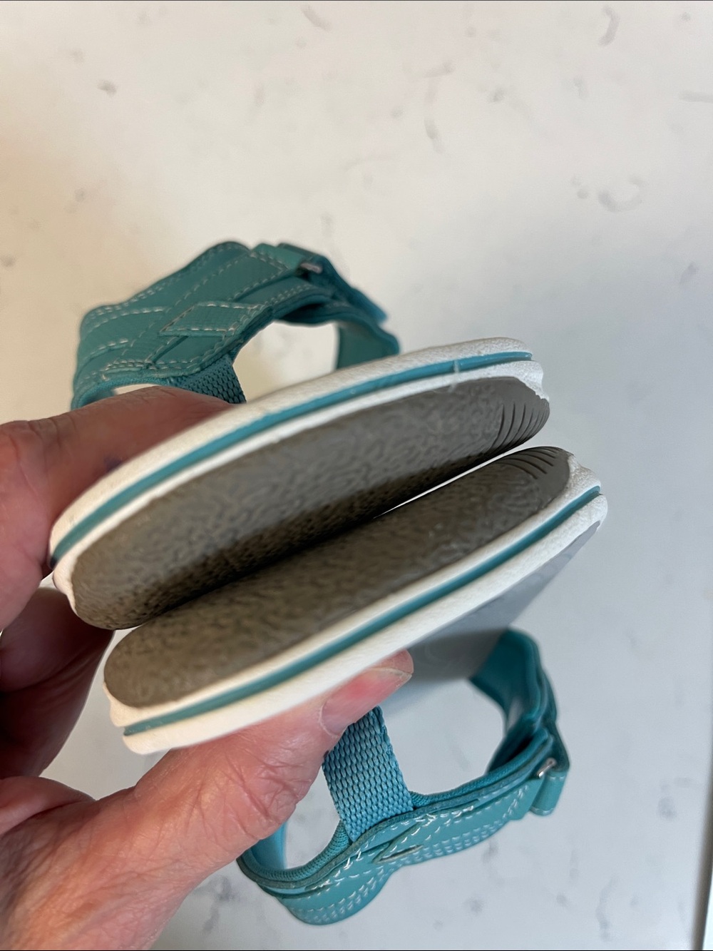 Women's Clarks, Breeze Sea Sandal - Teal / Turquoise - Size 9 Worn 4-5 Times - Picture 5 of 17